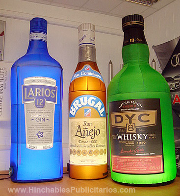Botellas Hinchables Publicitarios :: Ideales para bebidas