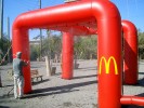 Arco de Meta Hinchable Publicitario :: Con Unidad de Nebulización