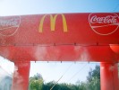 Arco de Meta Hinchable Publicitario :: Con Unidad de Nebulización
