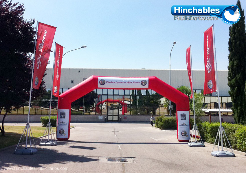 Arcos Hinchables para pruebas con coches