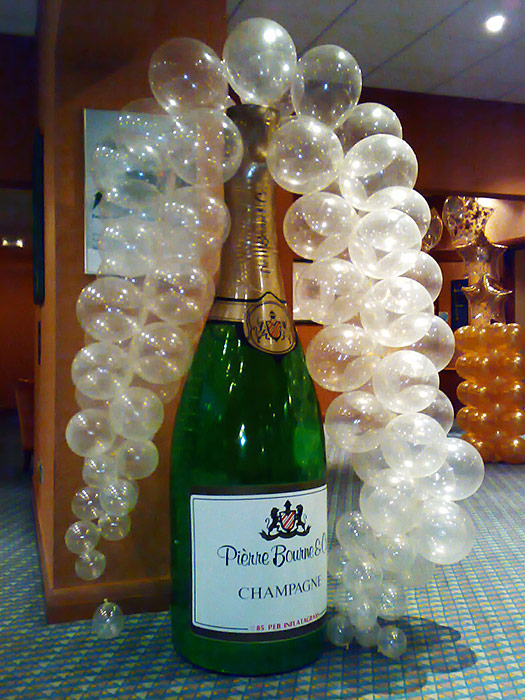 Botellas Hinchables de Champagne