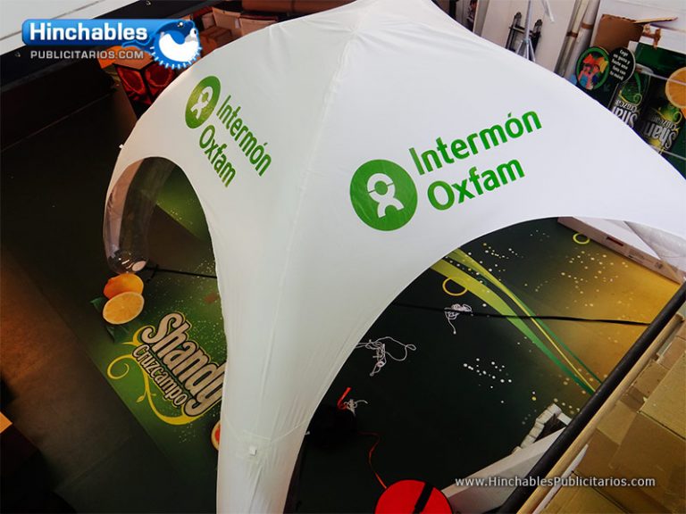 Carpas Hinchables Intermón Oxfam