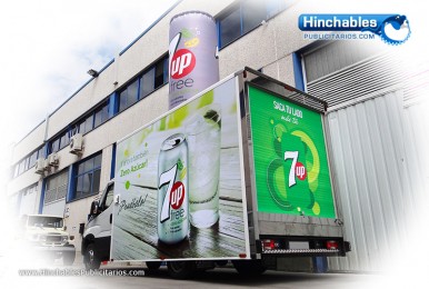 Rotulacion de Vehiculos - Lata Hinchables 7Up free