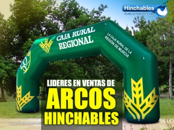 Somos Fabricantes de Arcos de Meta Hinchables personalizados con cualquier tipo de mensaje o logo publicitario; así como dotarlos con efectos avanzados. Arcos de Meta Hinchables Madrid