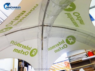 Carpas Hinchables Intermón Oxfam